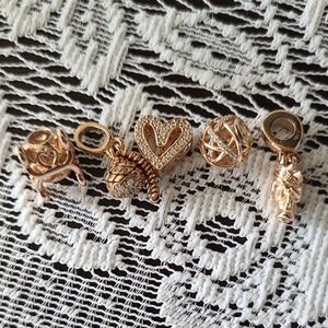 Elegant Gold Charm Set